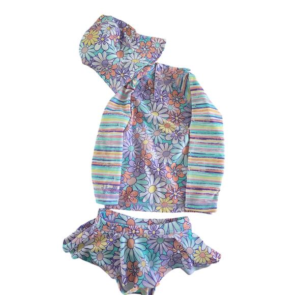 UV Skinz‎ Girls Swim Set size 2t NWOT - Picture 1 of 3